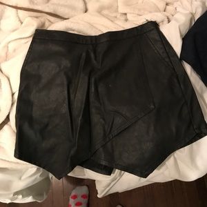 Leather skirt/ shorts